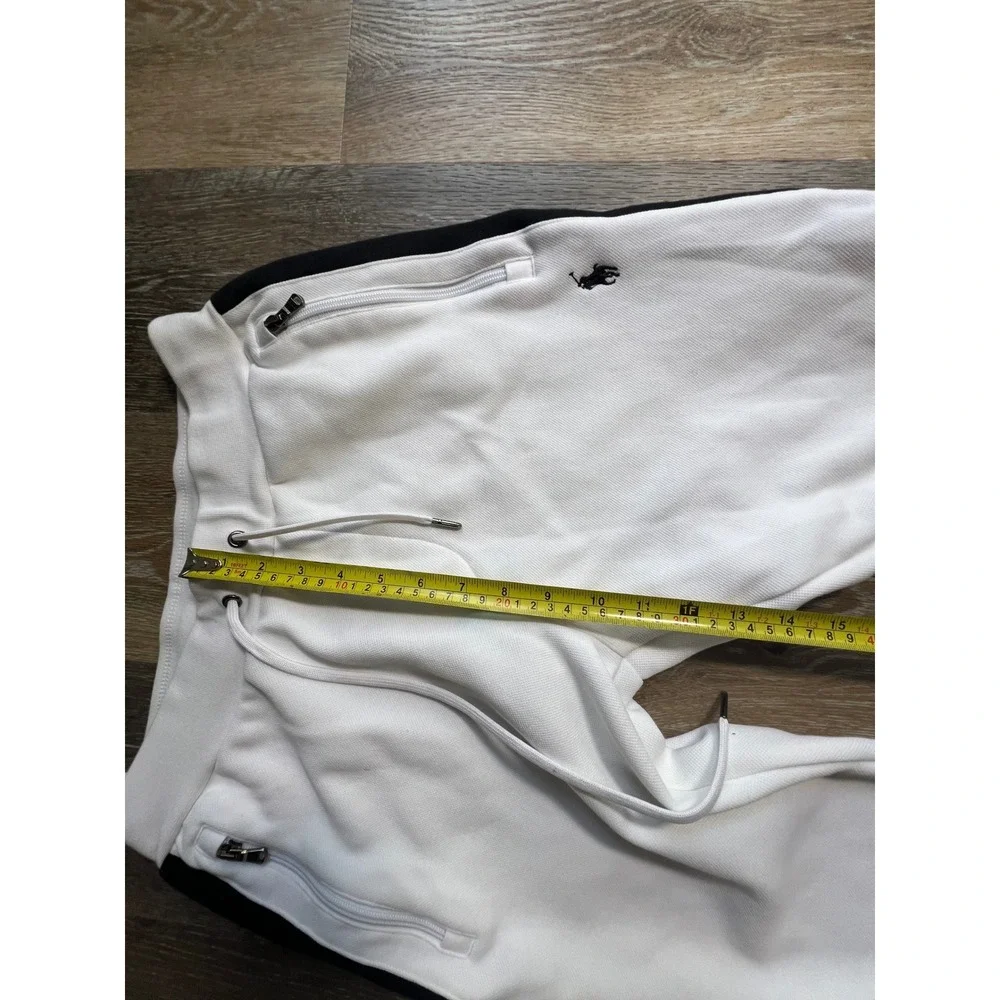 Polo Ralph Lauren Joggers‎ Mens S White Excellent Striped Tapered Sweatpants